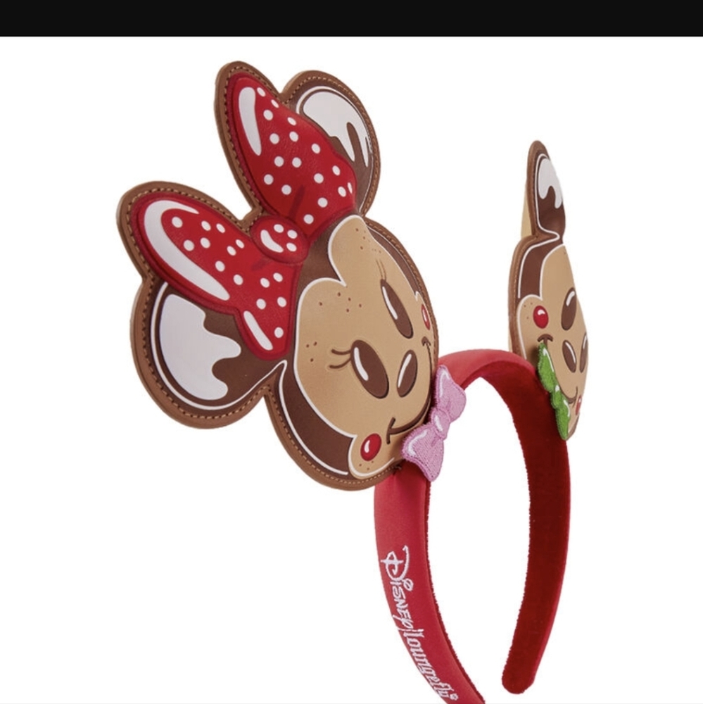 Hard To Find! Exclusiv Mickey and Minnie Gingerbread Loungefly Mini Backpack-NWT - Picture 6 of 8